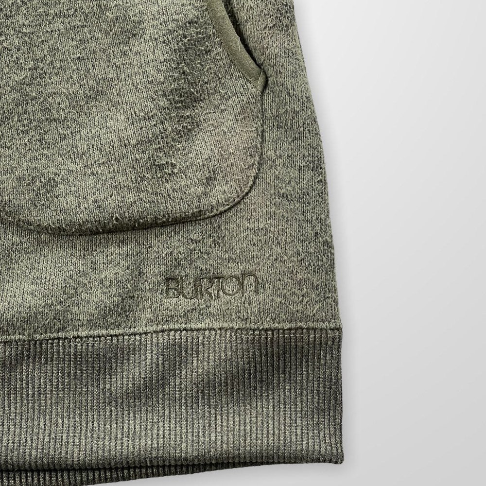 Women's Olive Green Hooded Sweater - Picture 6 of 8